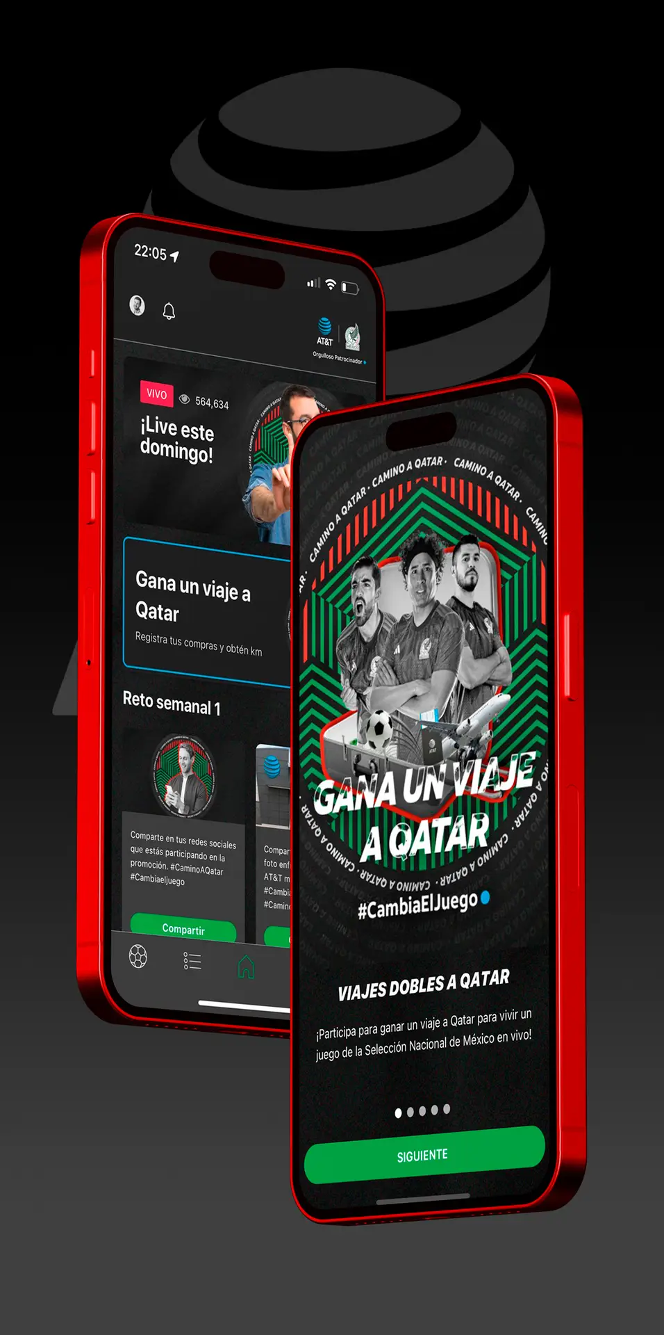 App de concursos y premios mostrada en un teléfono, con dinámica de participación