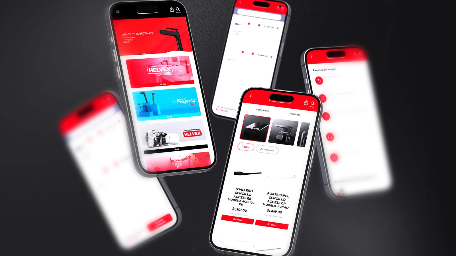 Pantallas App Fuerza de Ventas